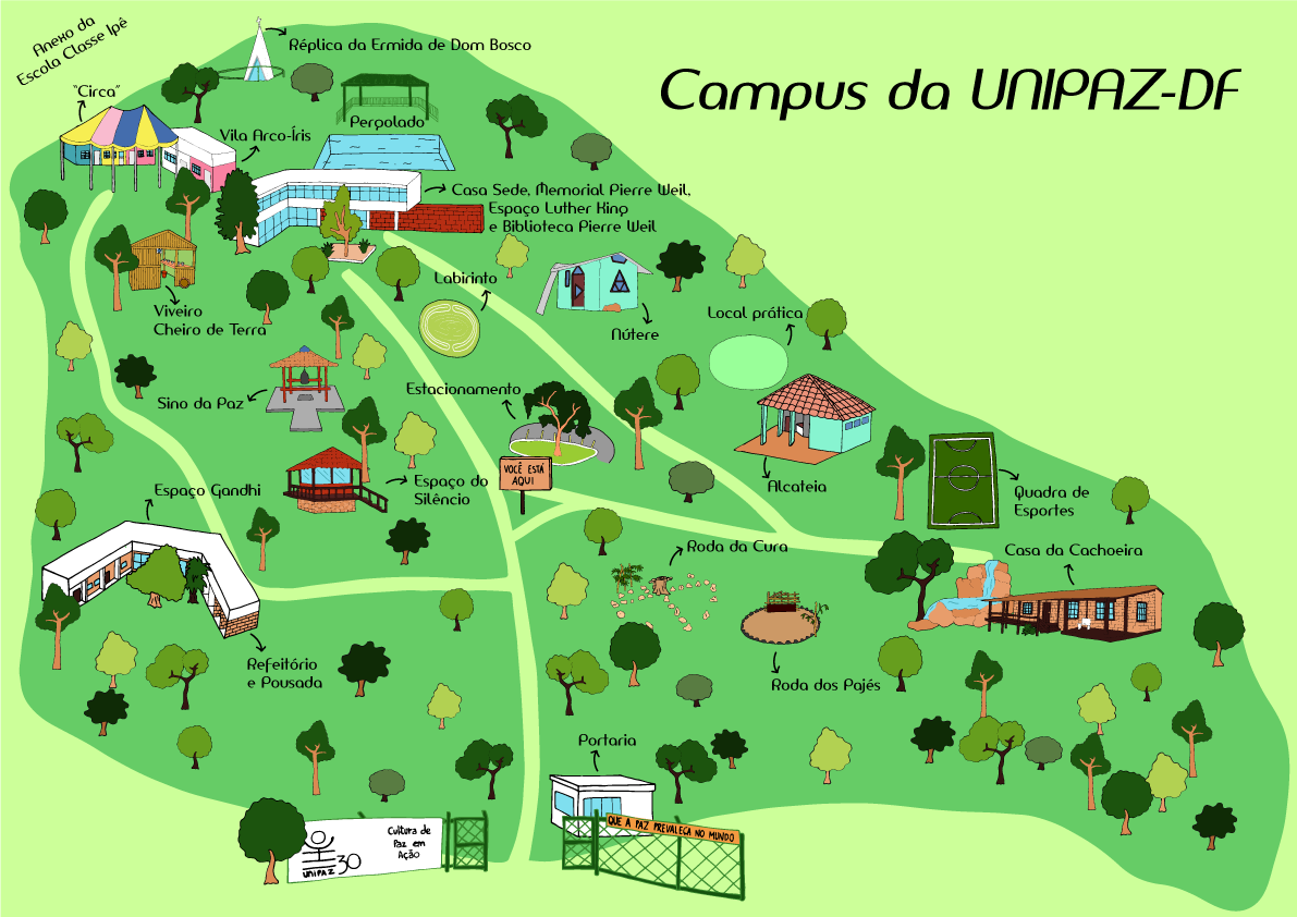 Mapa Unipaz DF